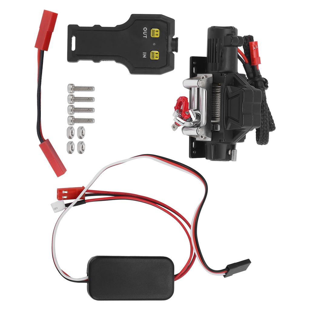 Automatic Winch with Handheld Remote Controler Single Motor Universal Winch for RC Car