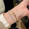New Hollow Bracelet Women's Sweet Girlish Sense Fashion Versatile Simple Design Light Luxury Niche