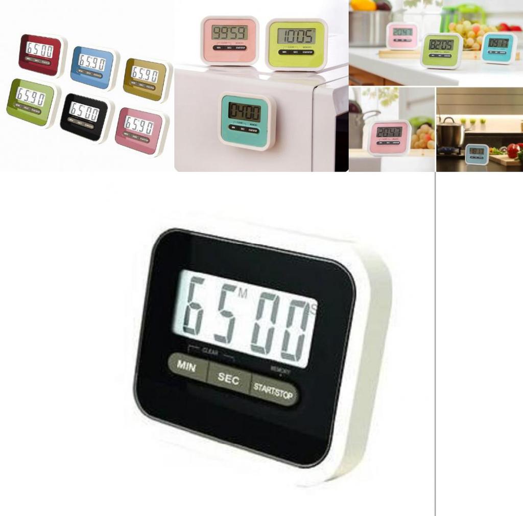 Ultra Stylish Magnetic Digital Lcd Kitchen Timer With Fashionable Design For Kitchens