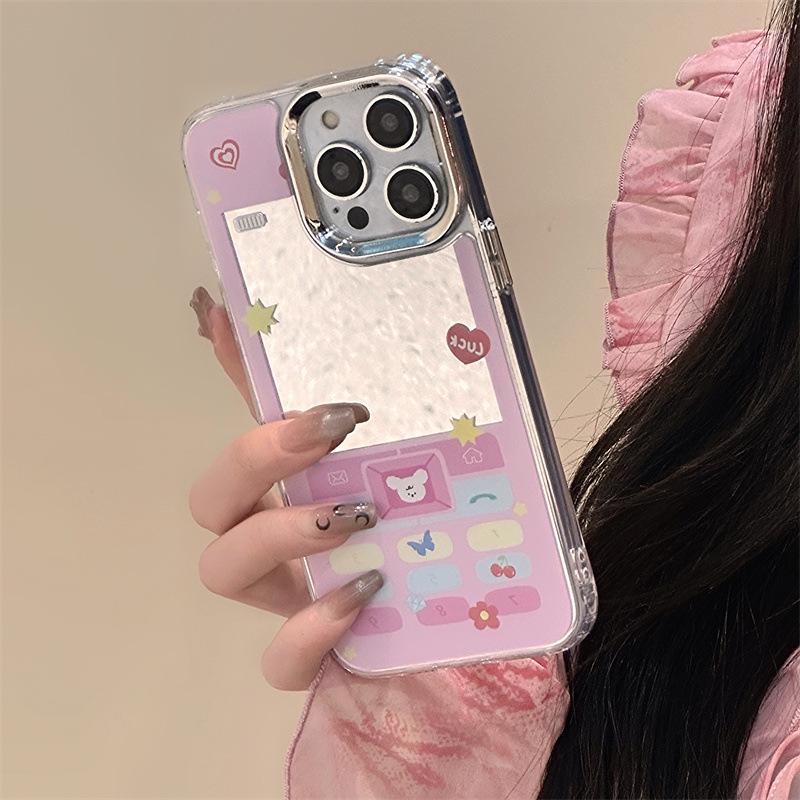 Zhitai iPhone Case: 3-in-1 Mirror Design for Apple 15/16 Pro Max, 12, 14, X, XR with Bracelet Feature