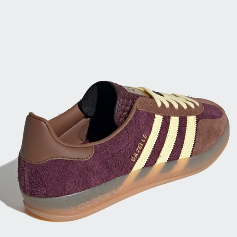 Adidas Gazelle Indoor   Maroon  Yellow Ji0324