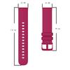 Für Garmin Vivoactive 3 20mm Einfarbige Weiche Silikon-Uhrenarmband