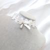 Elegant Lace Collar Necklace Maid Neck Collar Bowknot Lace Choker Necklace Chain Choker Suitable for Cosplay and Parties