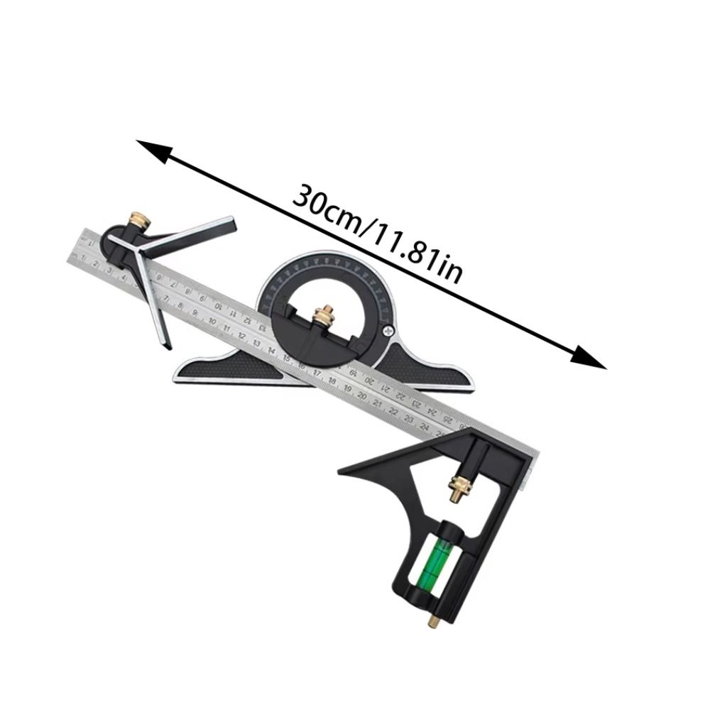 Movable Right Angle Ruler 180 Degree Corner Ruler Combination Angle Ruler  Gauging Tool