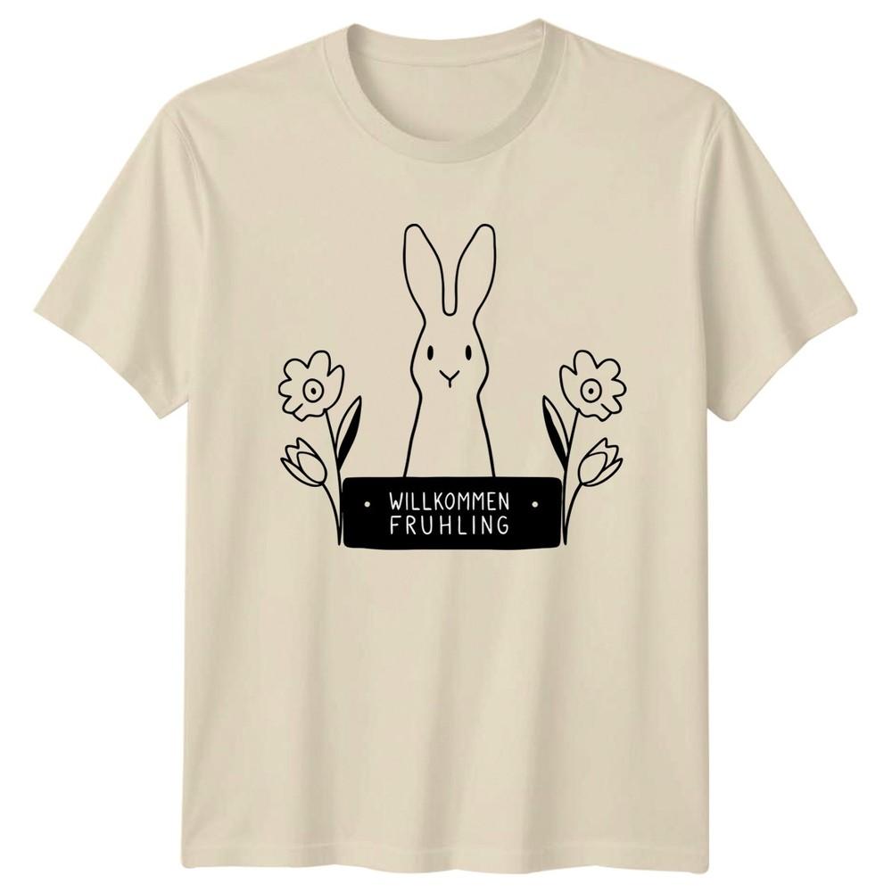 WillkomUnisex Fruhling TShirt GerUnisex Spring Easter Easter Gift For Him And Her