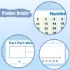 10x Number Line Math Poster Practice Learning Activities Small White Board Dry Erase