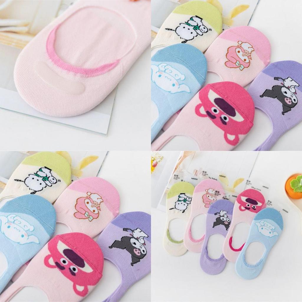 Niedliche Cartoon Damen Baumwoll Bootssocken Süß und Lieblich Geeignet für den Sommer