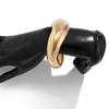 Design Sense Metal Folded Bracelet Bracelet Exaggerated Thread Twist Line Circle Bracelet Female