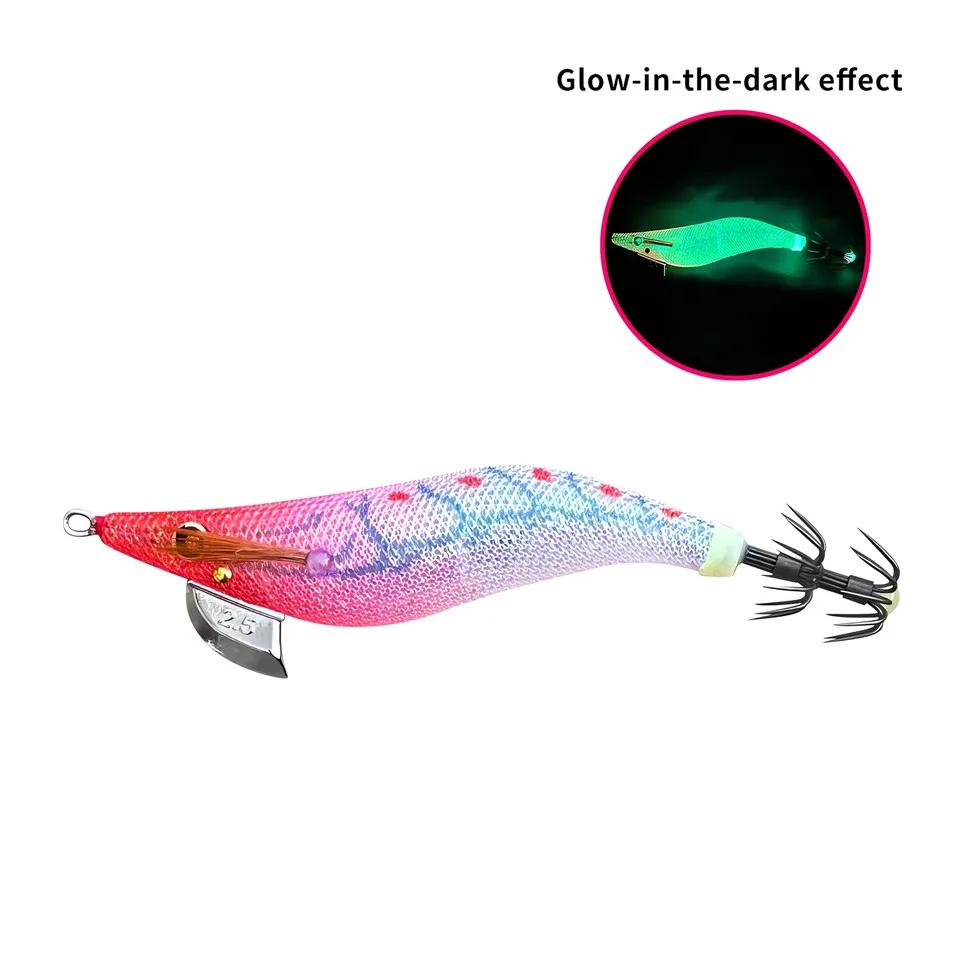 Artificial Hard Bait Luminous Squid Jig Sea Fishing Lure Octopus 3.5#3.0 # 2.5 # Japan Fishing Tackle