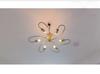 Elegant Ceiling Flush Mount Light Pendant Mid Century Modern Raw Brass Sputnik Chandelier Light Fixture