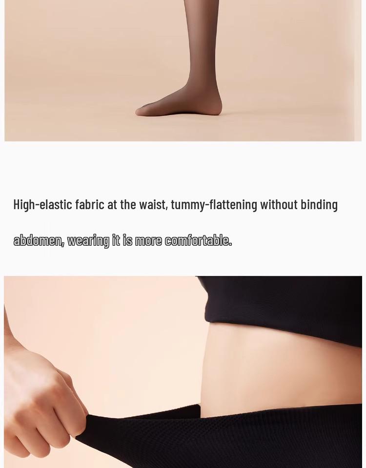 Xu Lu Inspired Women's Sheer Black Velvet Leggings for Autumn/Winter