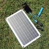 12V 20W Solarpanel monokristalline Silizium-Solarzelle mit Dual-USB-Autoladegerät, Feuerzeug, Alligator