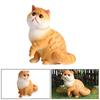 Simulation Animals Figures, Cat Ornament, Cats Figurines Desktop Ornament for Birthday