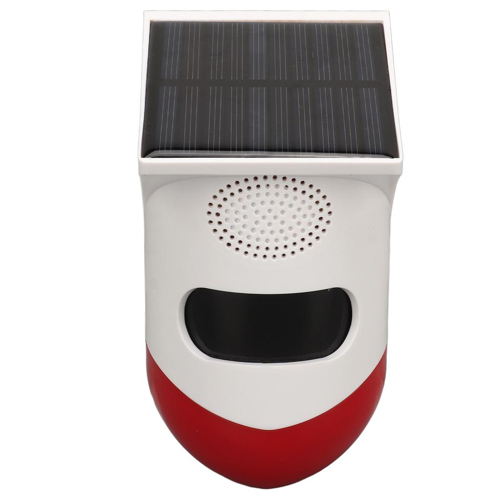 Solar Strobe Light Alarm Waterproof Waterproof Anti Theft Outdoor Motion Sensor Siren Alarm for