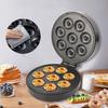 1400W High Power Donut Maker Portable Non-stick Coating Bread Machine Double Sided Heating Cake Breakfast Machine