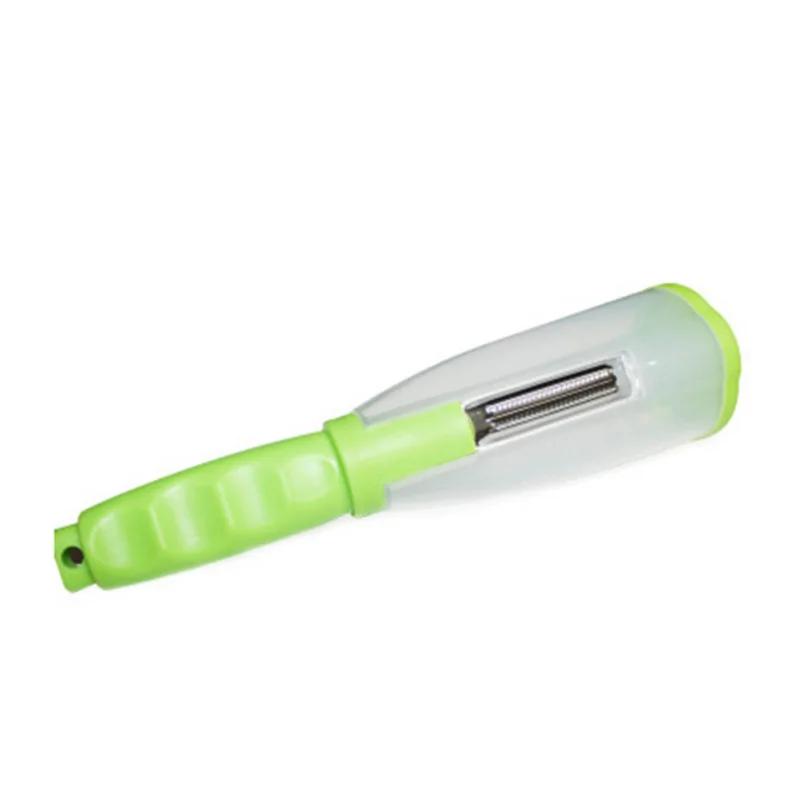 Multifunctional Storage Box Peeler Knife Peeler With Rubbish Bin Slicer Shredder Stainless Steel Vegetable Kitchen Tool Gadgets