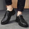 Fashion Men's Formal Leather Shoes Classic Retro Gentleman Style Outdoor Business Party Daily Office Casual Leather Wedding Shoes