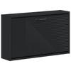 Wall Mounted Shoe Cabinet HAARLEM 71 X 17 X 43 Cm Black