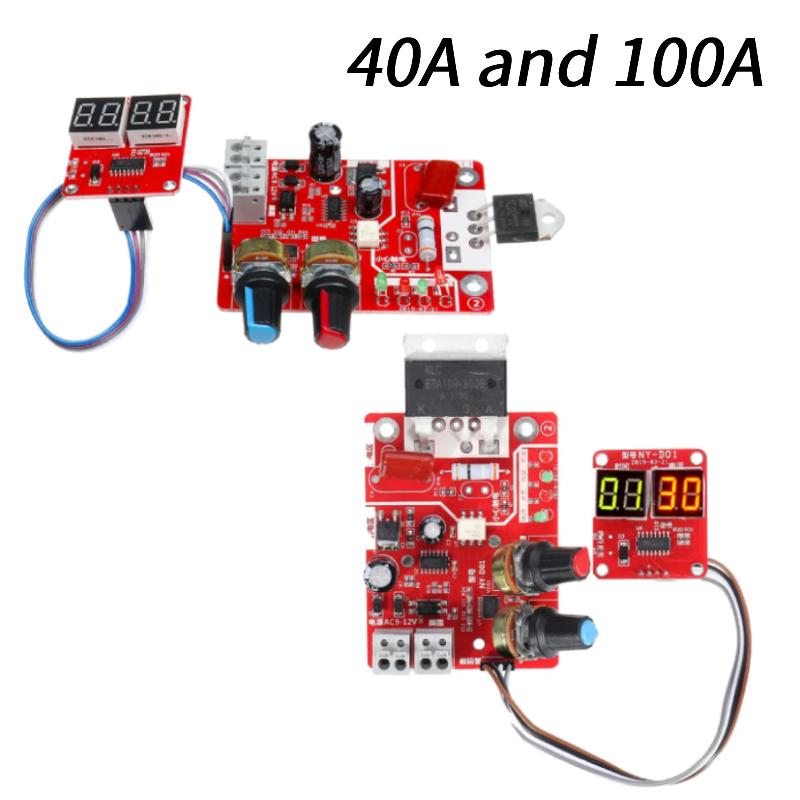 NY D01 Spot Welding Machine Control Board 40A 100A Spot Welding time And Current Controller AC 110V 220V to 9V Transformer Board