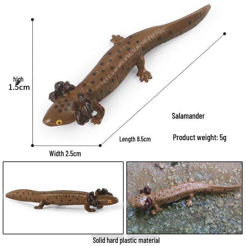 Children s Hexagonal Dinosaur Fish Model Aquarium Pet - Simulation Salamander Freshwater Fish Toy.