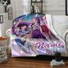 Customizable KPop Demon Hunters4 Throw Blanket – Personalized Name, All-Season Cozy Snug Blanket, Machine Washable, Personalized Blanket