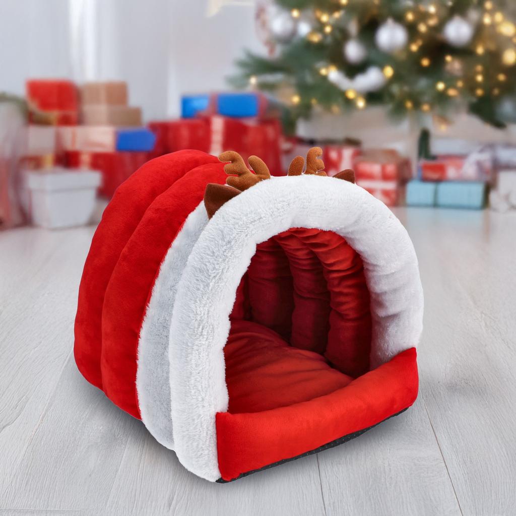Christmas Nest For Animals Cat Dog Soft Cushion Santa Claus 40X40