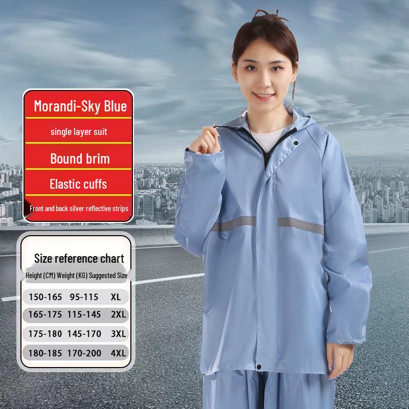 Unisex Split Raincoat and Rain Pants Set