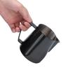 Stainless Steel Milk Frothing Cup Black Color Milk Jug Premium Coffee Accessories For Latte Art