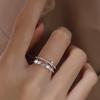 Elegant Bow Knot Ring: Women's High-End Minimalist Open Design