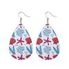 Summer Fashion Lightweight Faux Leather Earrings for Women Fruit Leaf Beach Teardrop Drop Dangle Earrings Jewelry Gift Wholesale