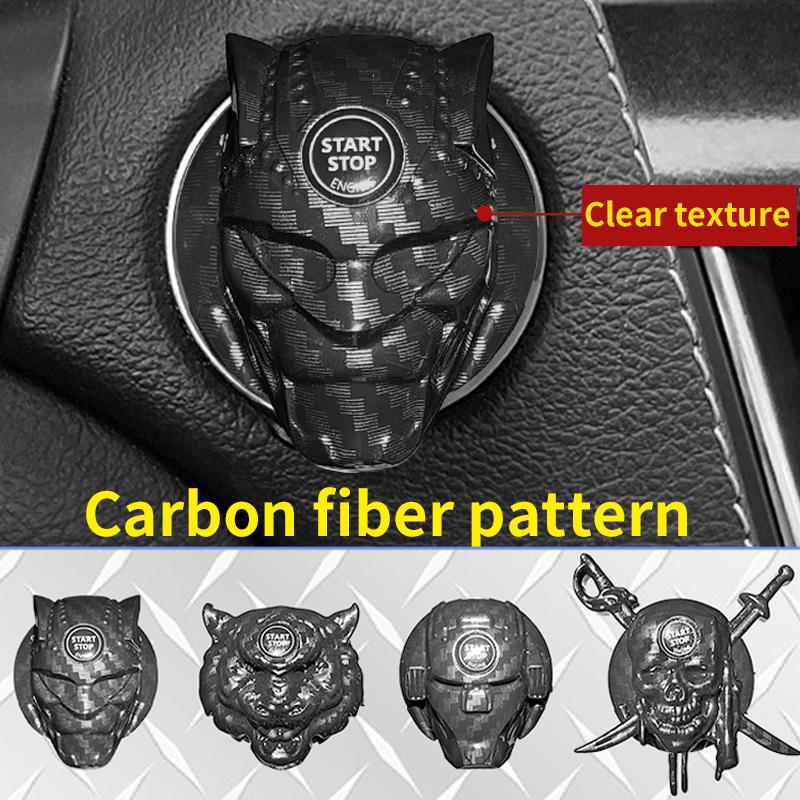 Car Engine One Button Start Stop Cover Sticke Car Start Button Decoration Car Trim Accessories Toy