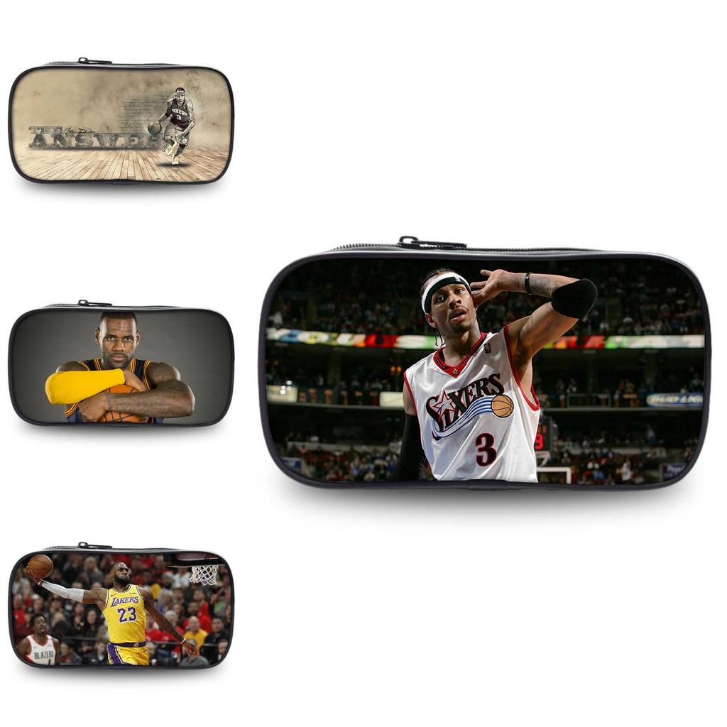 Trousse NBA Allstar Sac de Rangement Grande Capacité en Nylon pour Étudiants et Usage de Bureau