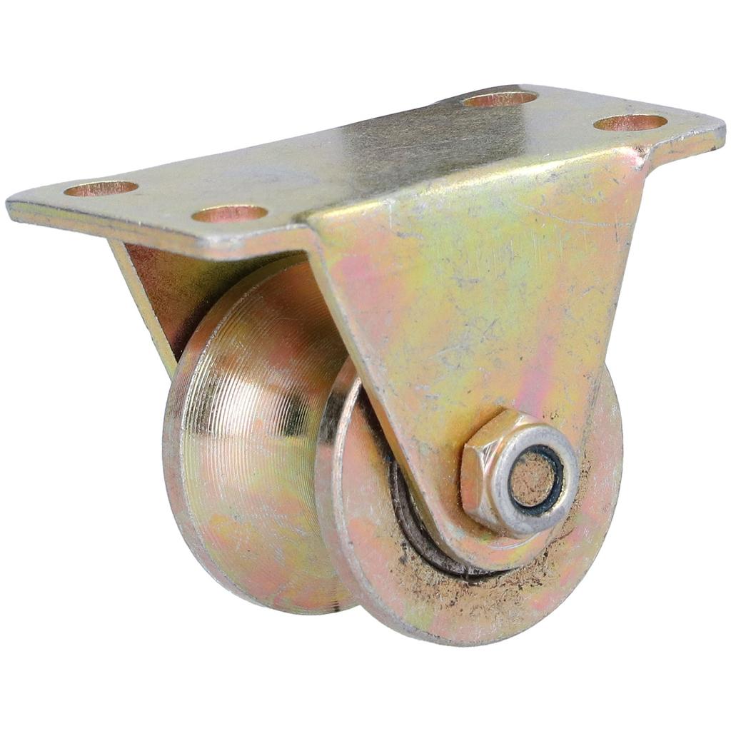 U-Nut Rad Rolltor Drahtseil Schiene Nutenrad Lenkrolle mit Halterung 32mm 1,3 Zoll