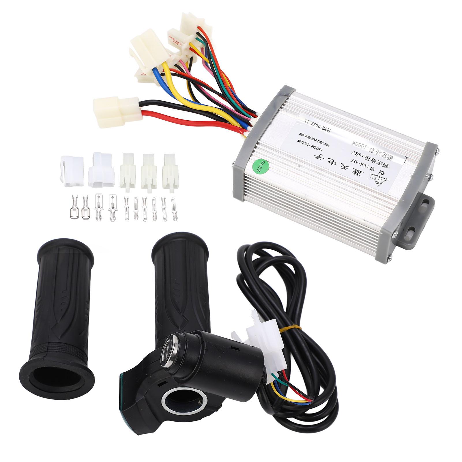 48В 1000Вт Мотор Щеточный Контроллер Ручка Газа с Замком Комплект Электровелосипед Велосипед Комплект Контроллера для Модернизации