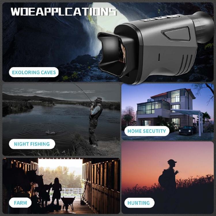 IR Night View Monocular 1080P Recording 16x Digital Zoom Hunting Telescope For Outdoor Enthusiasts