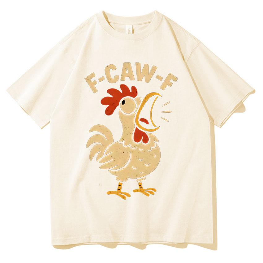 

Interesting F-Caw-F Double-sided Printed Men s Fashion High-quality Y2K Summer Printed 100% Pure Cotton Short-sleeved Shirt 4XL