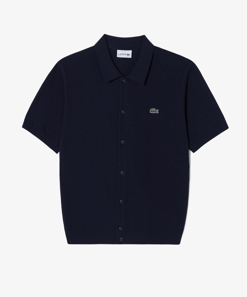 Lacoste Men'S Scallop Short Sleeve Cardigan Ah457E-56G 166