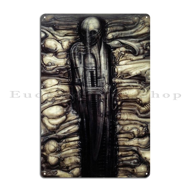 Hr Giger Li Painting Metal Plaque Party Printing Club Custom Create Tin Sign Poster