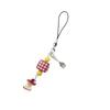Elegant Fruit Inspired Phone Case Charm Keychain Sturdy Plastic Craft for Women Girls Accessories
