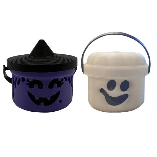 

Ведро для тыквы на Хэллоуин Миниатюрный дизайн Тыква Оранжевое ведро Мини-контейнеры для хранения Праздничное украшение на Хэллоуин F