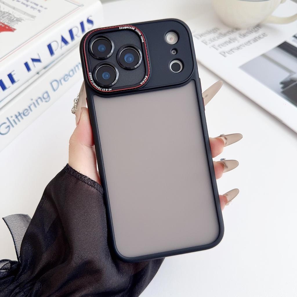 Lycra Fine Hole Is Suitable for iPhone17PROMAX Skin Matte Mobile Phone Case Apple 16 Semi-transparent Anti-drop Protective Case