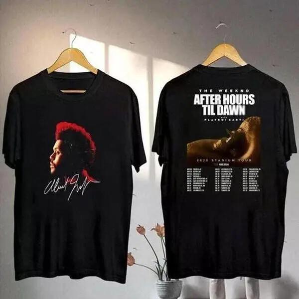Футболка с туром The Weeknd 2025 The Weeknd Поторопись Завтра Футболка, Подарок для фаната Унисекс Футболка S