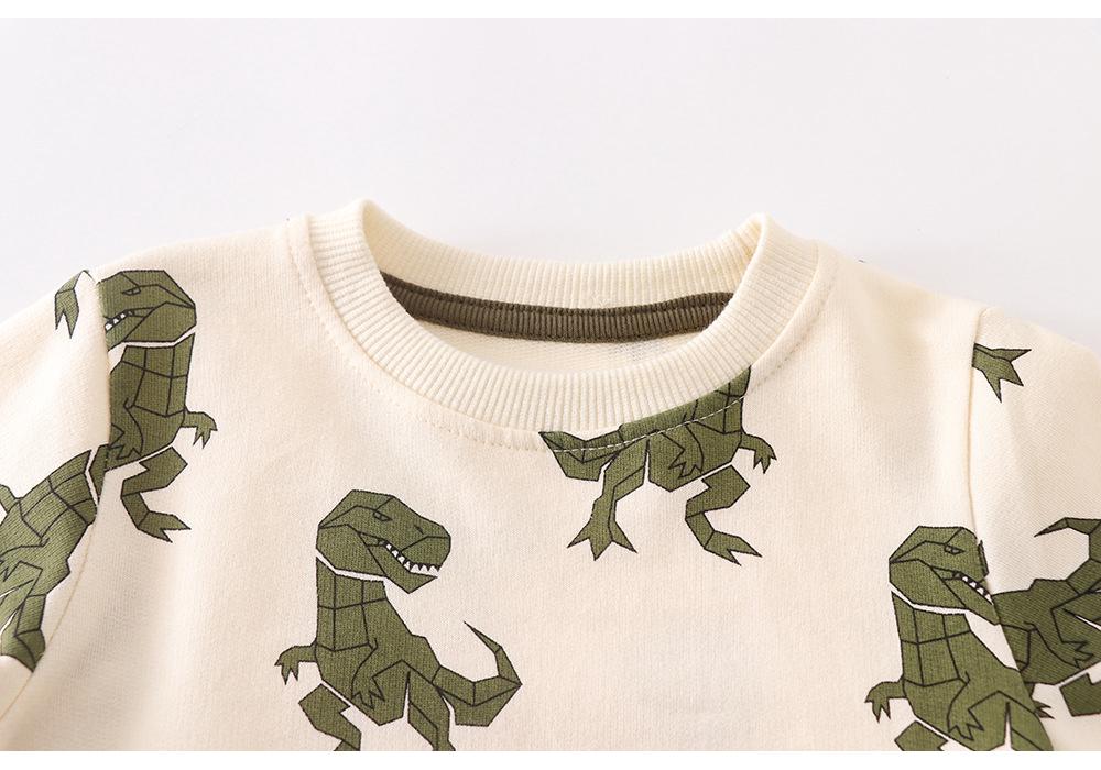 Children's Cartoon Cotton Long Sleeve Sweatshirt - Boys' Autumn Round Neck Casual Wear