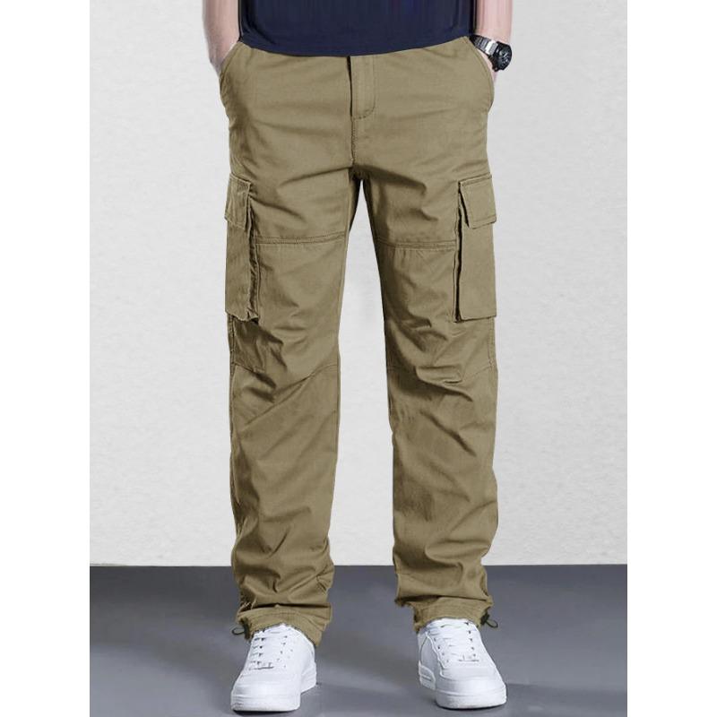 Casual overalls men's spring and summer new retro straight-leg pants versatile trousers