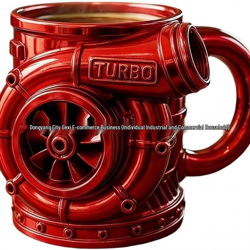 Kreatywny Kubek ze Stali Nierdzewnej Turbo Resin z Emaliowanym Wykończeniem