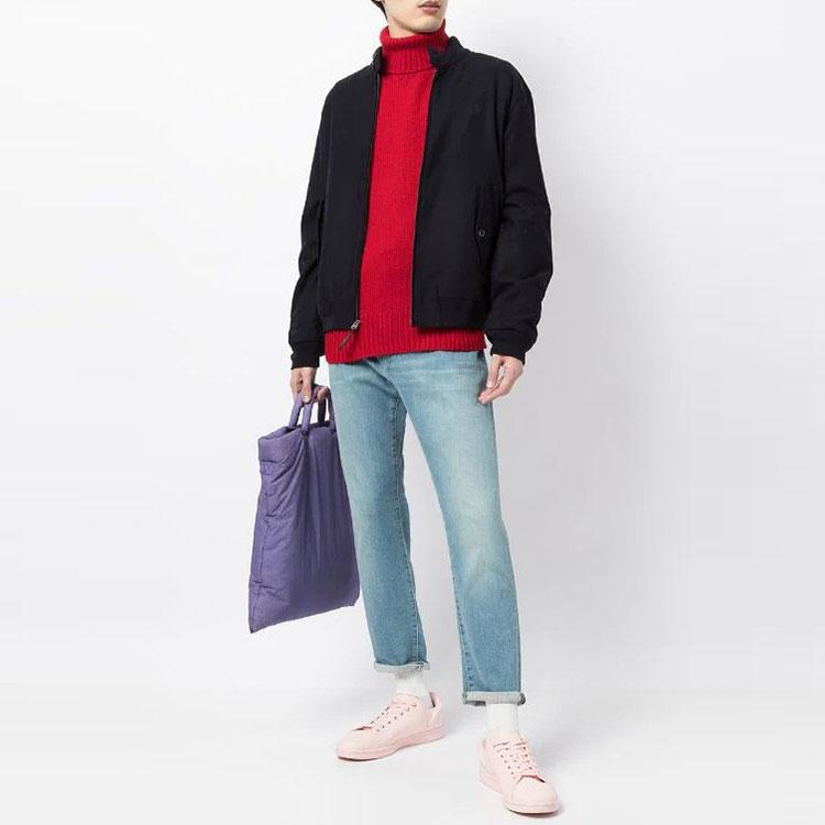 Polo Ralph Lauren Jesień/Zima 21 Sweter męski z prążkowanej wełny z wysokim kołnierzem i długim rękawem Czerwony 710814395-006