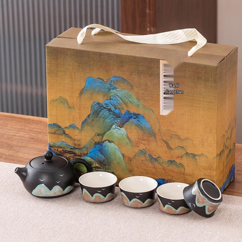 Chinese Style Hand-painted Kung Fu Tea Set 5-piece set