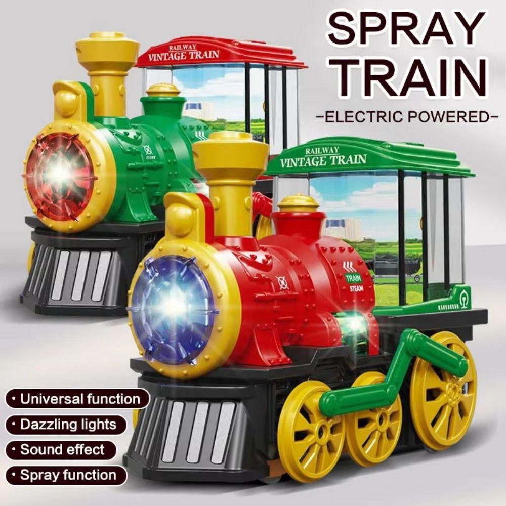 Vintage Locomotive Spray Train Toy Sounding Steam Train Toy Cute Educational Toy Gift