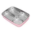 1.2L Leakproof Lunch Box 4 Compartment Bento Lunch Box Portable Insulated Lunch Box  For Office