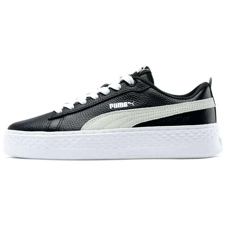 

Кроссовки Puma Smash Platform Leather Black Women White 366487-11